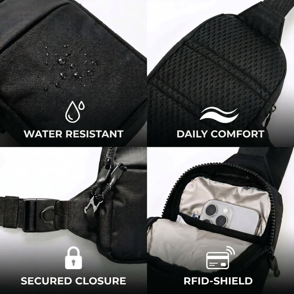 The Good Carry: RFID Sling Bag | Hands-Free. Pickpocket-Proof