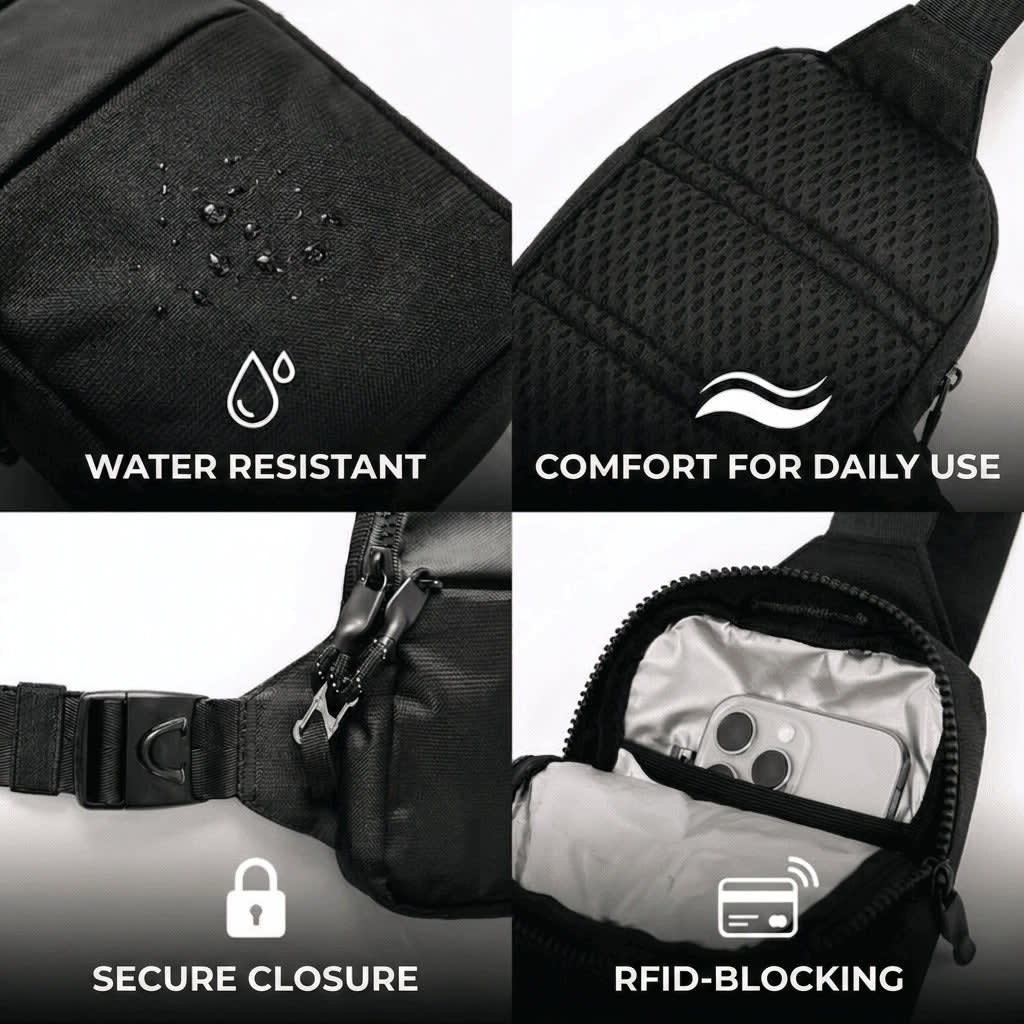 The Good Carry: RFID Sling Bag | Hands-Free. Pickpocket-Proof