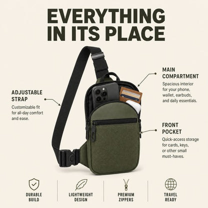 The Good Carry: RFID Sling Bag | Hands-Free. Pickpocket-Proof