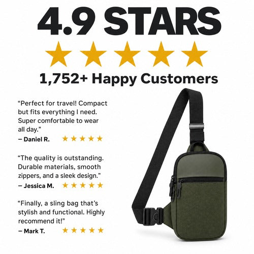 The Good Carry: RFID Sling Bag | Hands-Free. Pickpocket-Proof